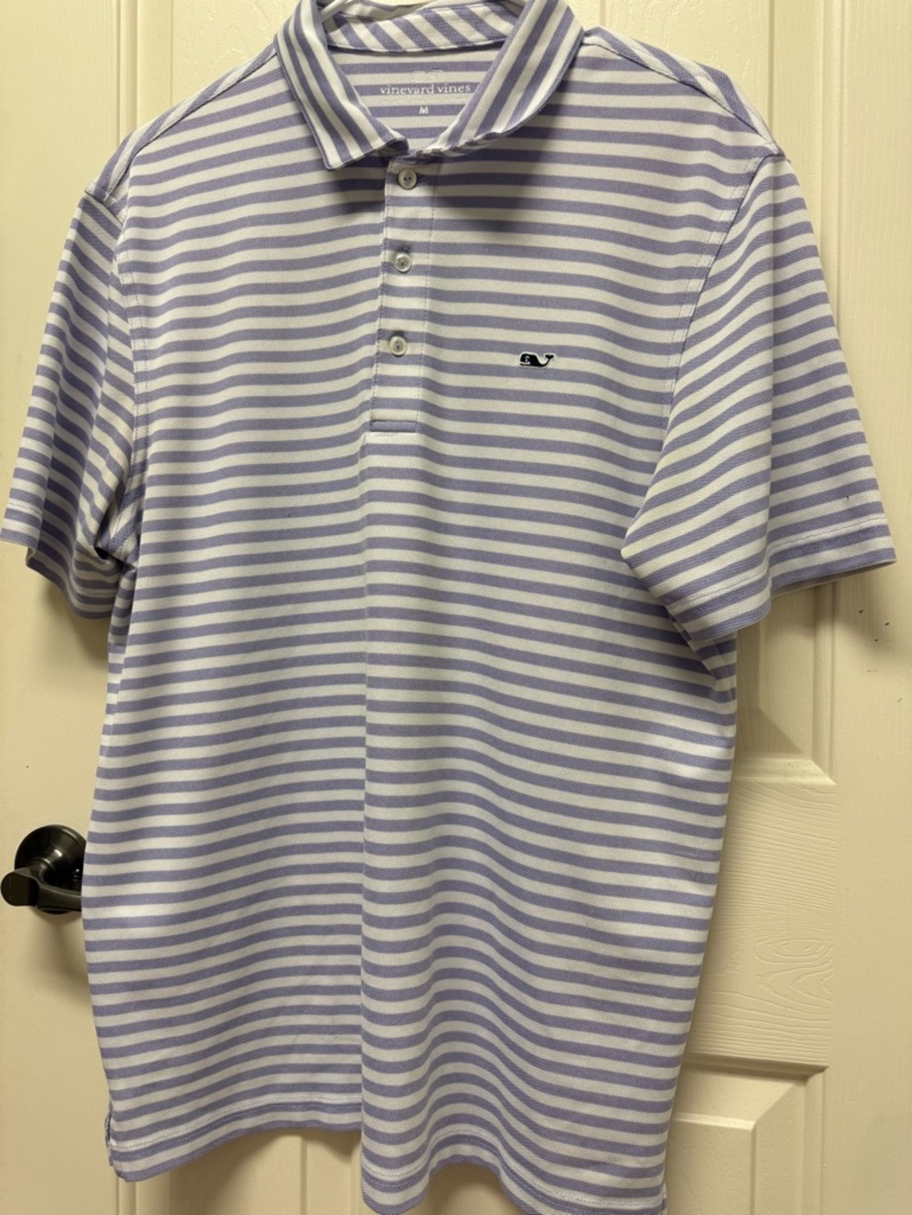 Vineyard Vines Lavender & White Striped Men’s Polo